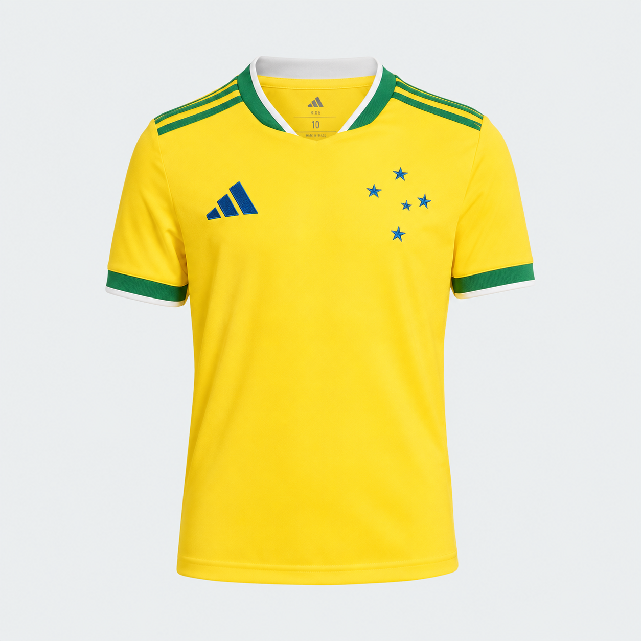 Camisa Cruzeiro x Brasil Amarela Infantil